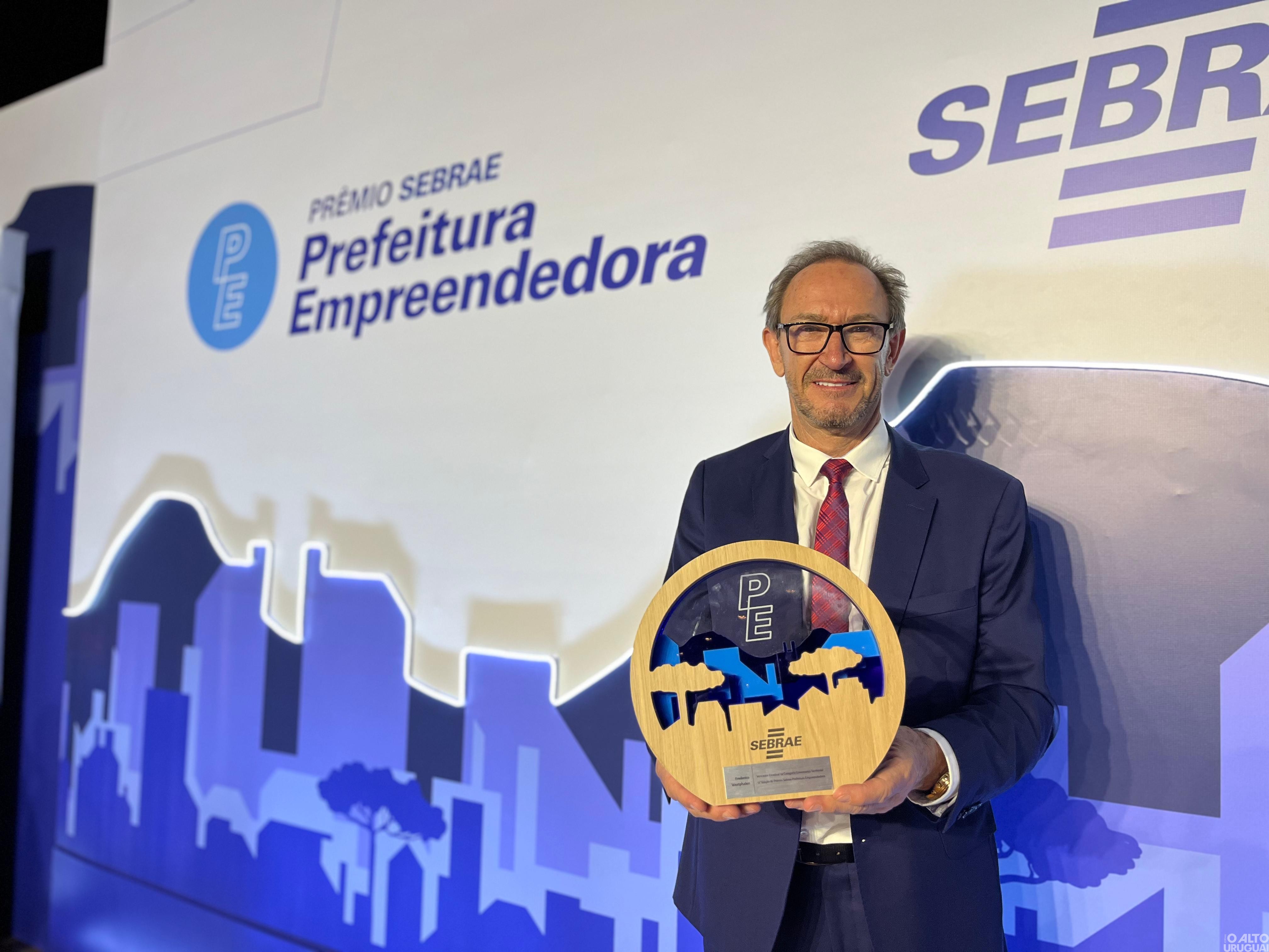 Frederico Westphalen fica em primeiro lugar em prêmio estadual do Sebrae