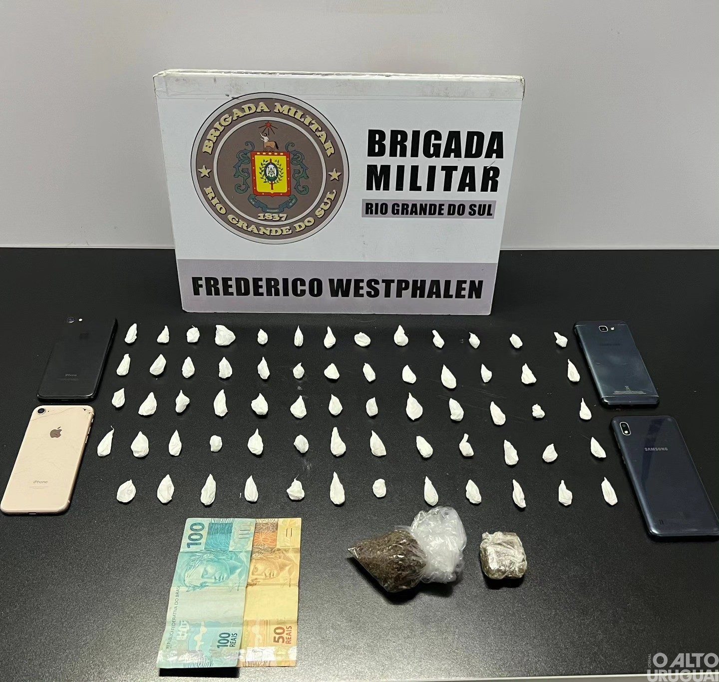 BM realiza mais uma prisão por tráfico de drogas em FW