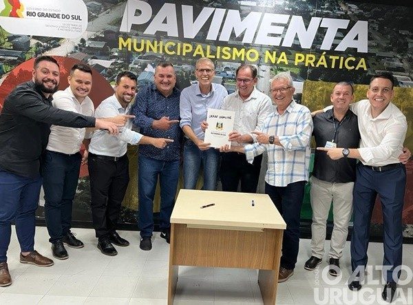 Assinado convênio para obra de pavimentação em Cerro Grande