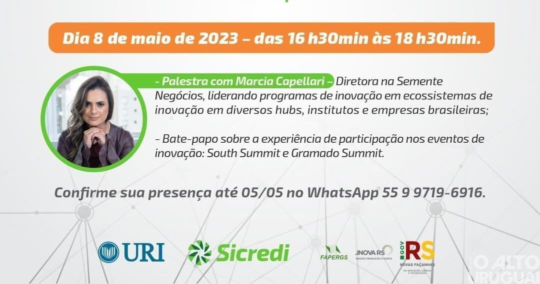 URI/FW e Small Farm Hub promovem palestra sobre Inovação e Tecnologia nesta segunda-feira