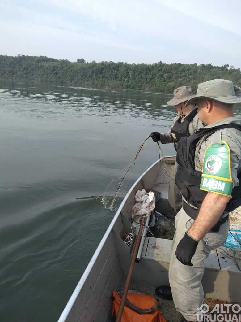 Ação de fiscalização e combate à pesca ilegal é realizada no interior de Vicente Dutra