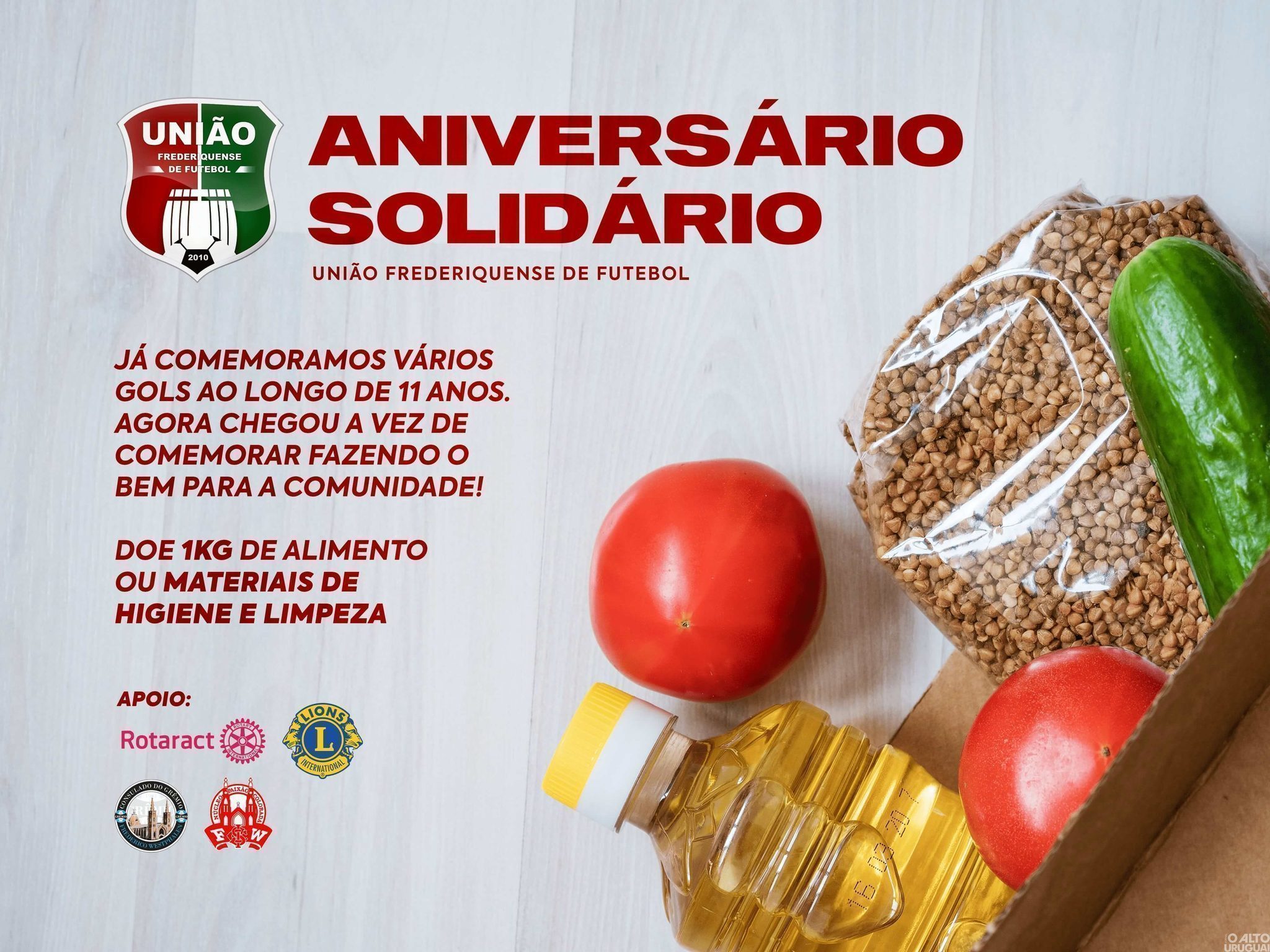 União-FW promove campanha social para celebrar aniversário