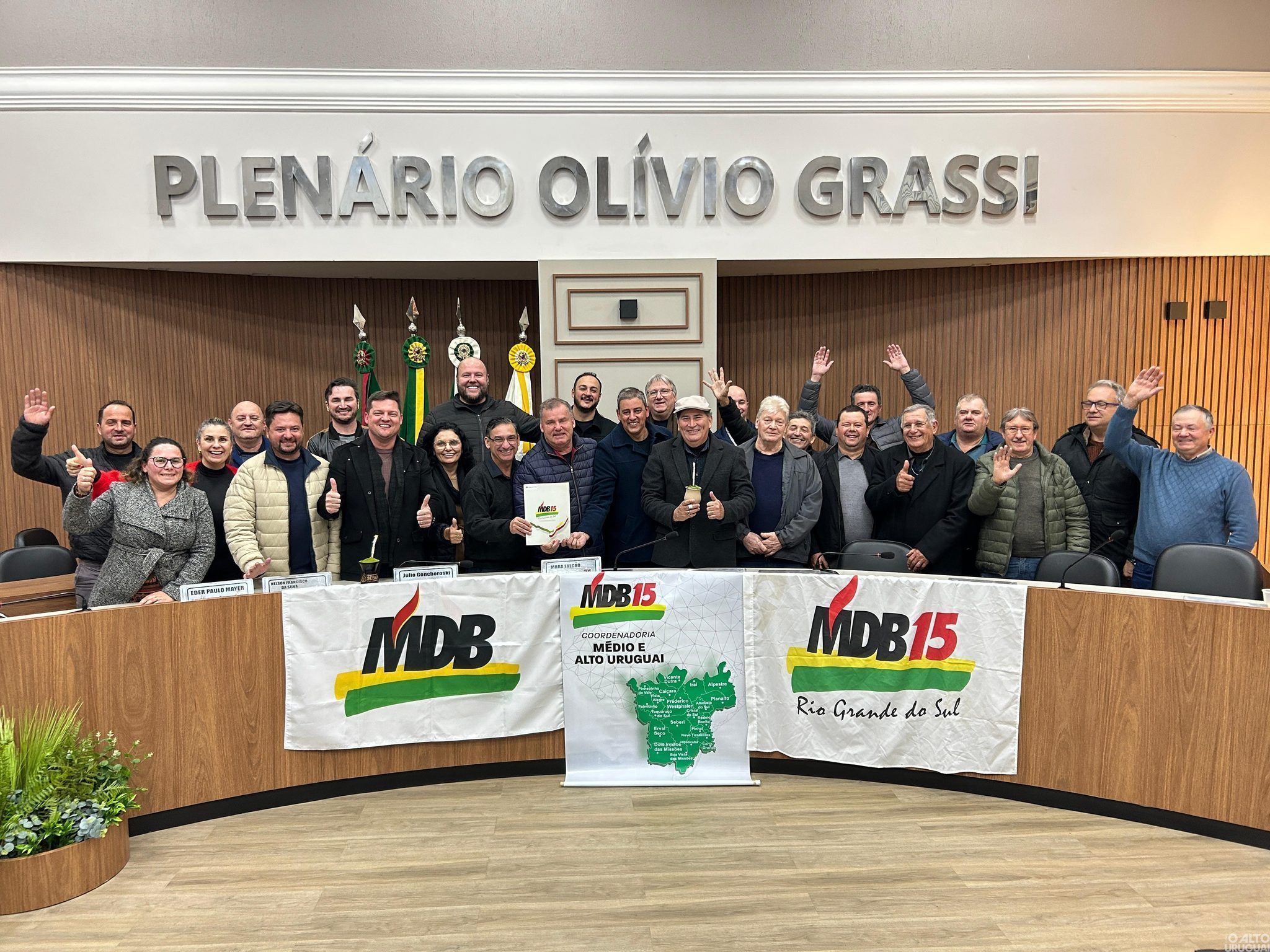 Coordenadoria do MDB do Médio e Alto Uruguai elege nova diretoria