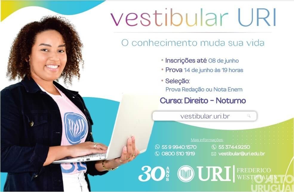 Inscrições para o Vestibular 2022/2 de Direito encerram no dia 8