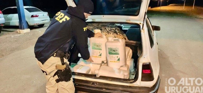 PRF apreende cerca de meia tonelada de defensivos agrícolas em Seberi