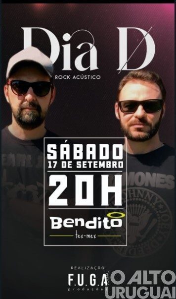 Duo catarinense apresenta clássicos do rock neste sábado em FW