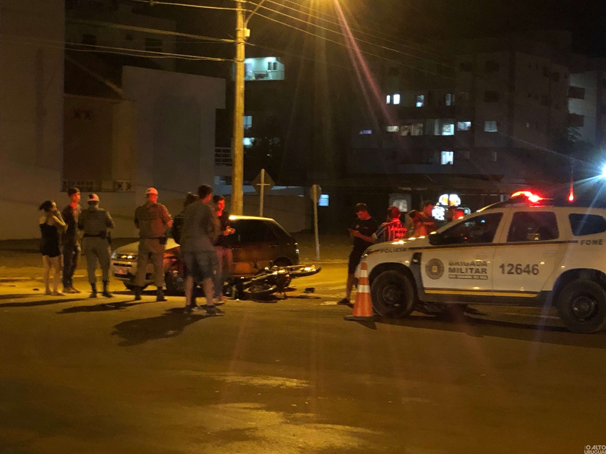 Motociclista fica ferido em colisão no bairro Itapagé