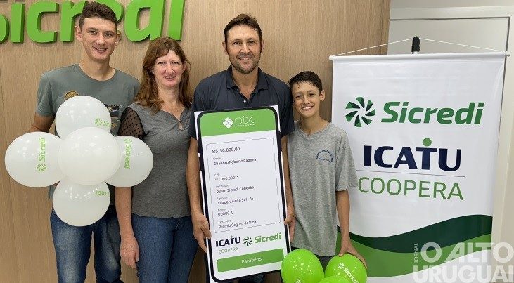 Sorteio do Seguro de Vida contempla associado de Taquaruçu do Sul com R$ 50 mil