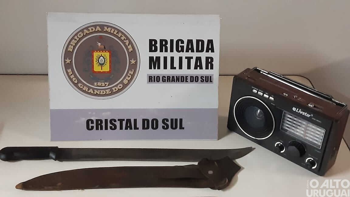 Material de perturbação da tranquilidade é apreendido em Cristal do Sul