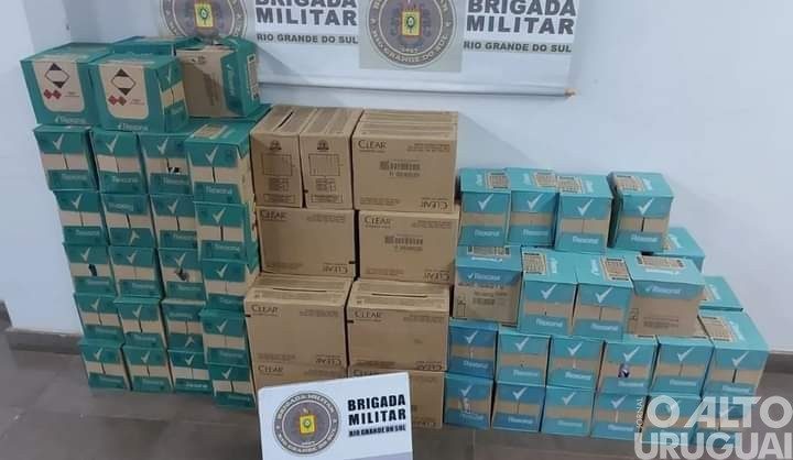 Mercadorias contrabandeadas são apreendidas em Iraí
