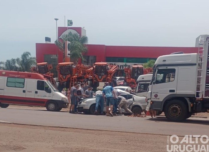 Acidente envolve caminhão e veículo na BR-386 em Seberi