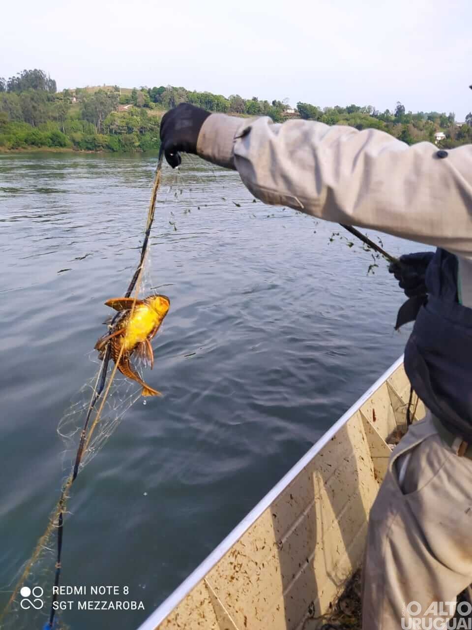 Ação de fiscalização e combate à pesca ilegal é realizada no interior de Vicente Dutra