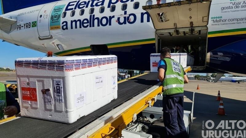 Estado recebe nova remessa de doses de vacinas