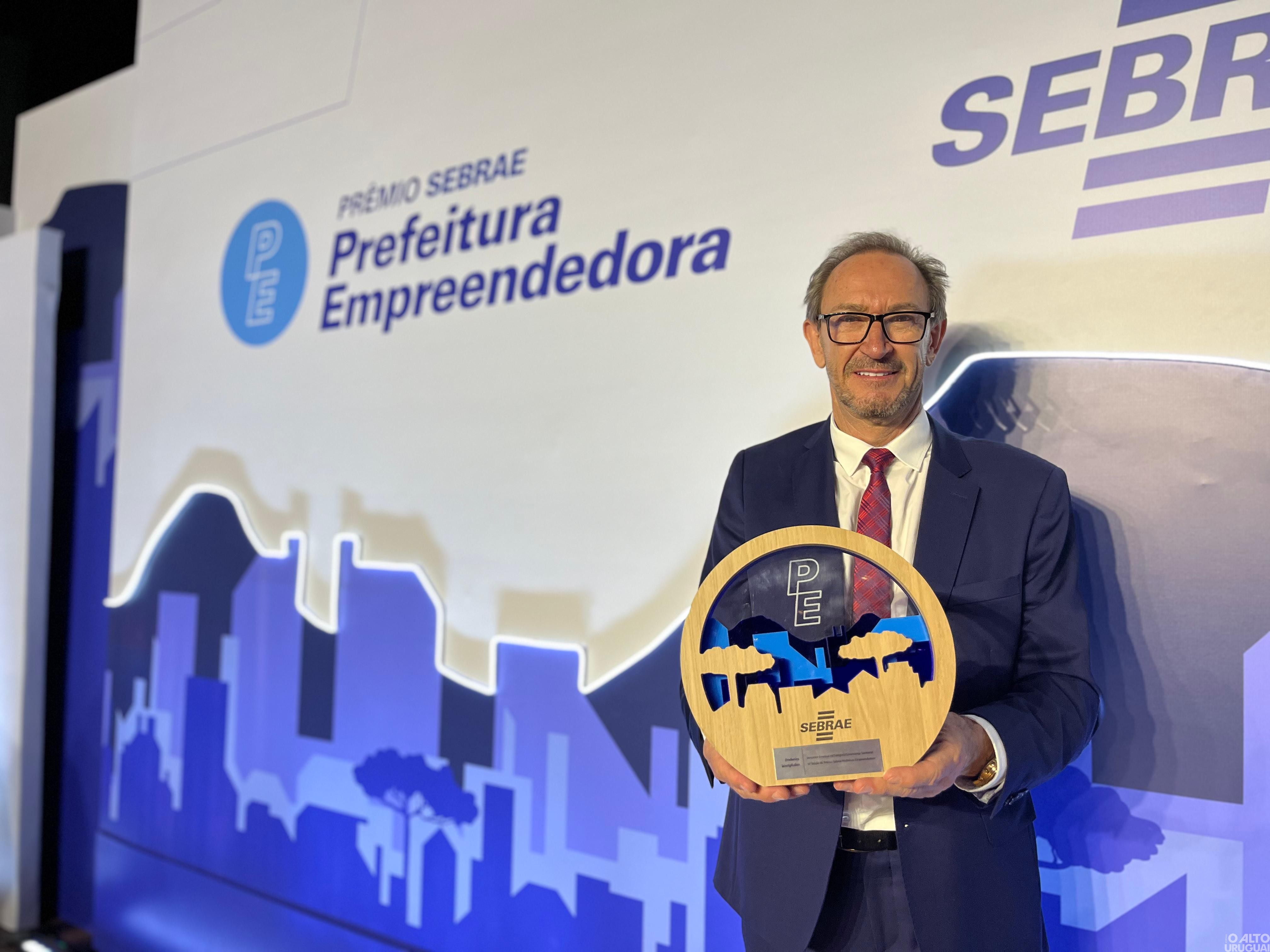 Frederico Westphalen fica em primeiro lugar em prêmio estadual do Sebrae