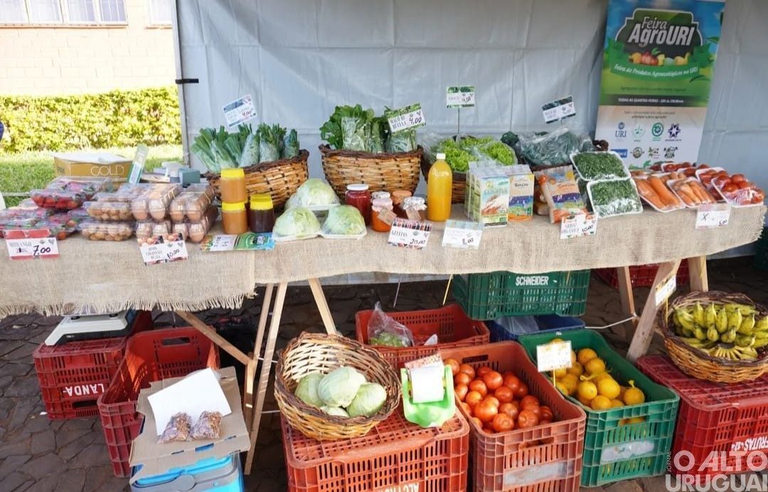 AgroURI: feira-laboratório de produtos orgânicos conecta estudantes e comunidade
