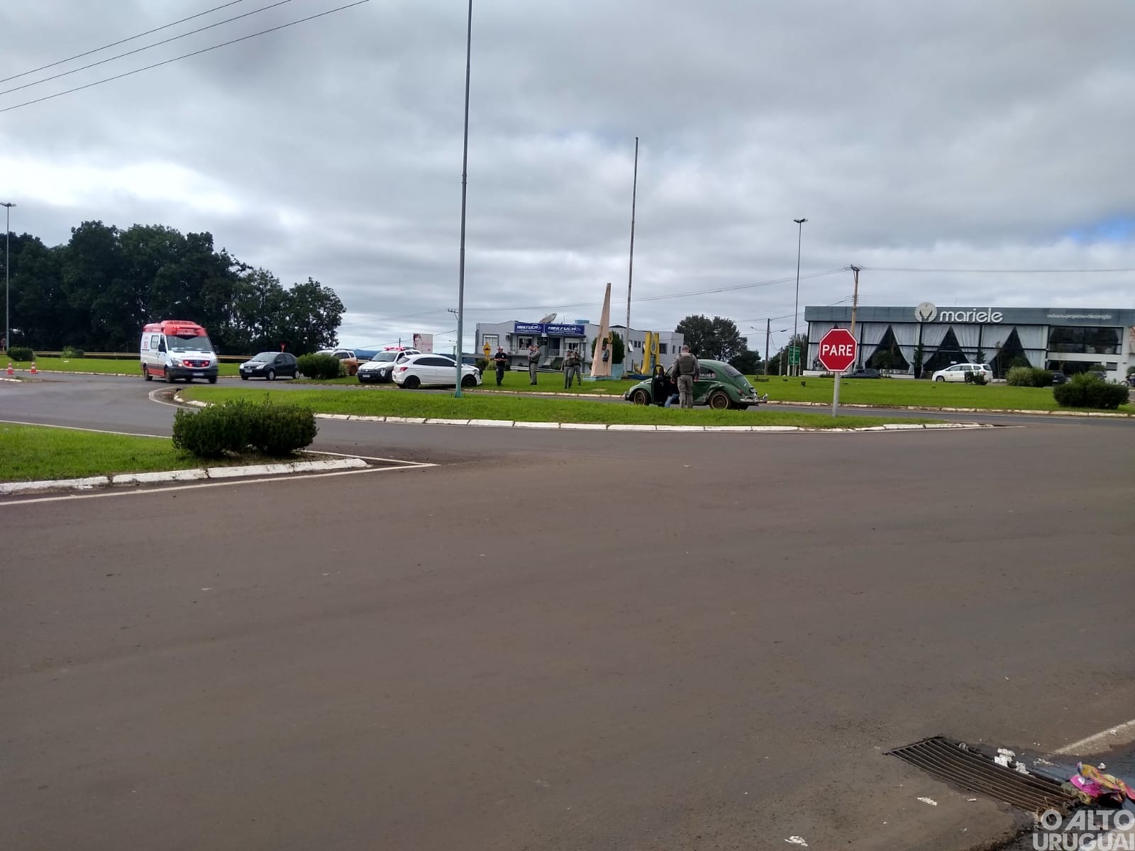 Acidente é registrado no trevo de acesso a FW