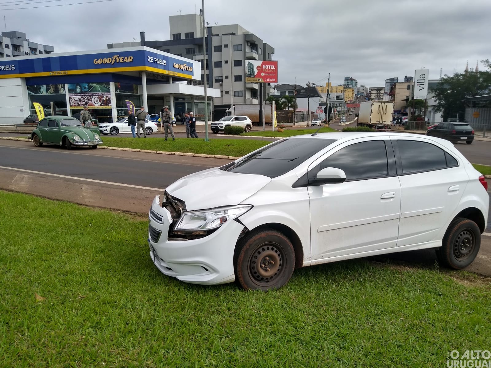 Acidente é registrado no trevo de acesso a FW
