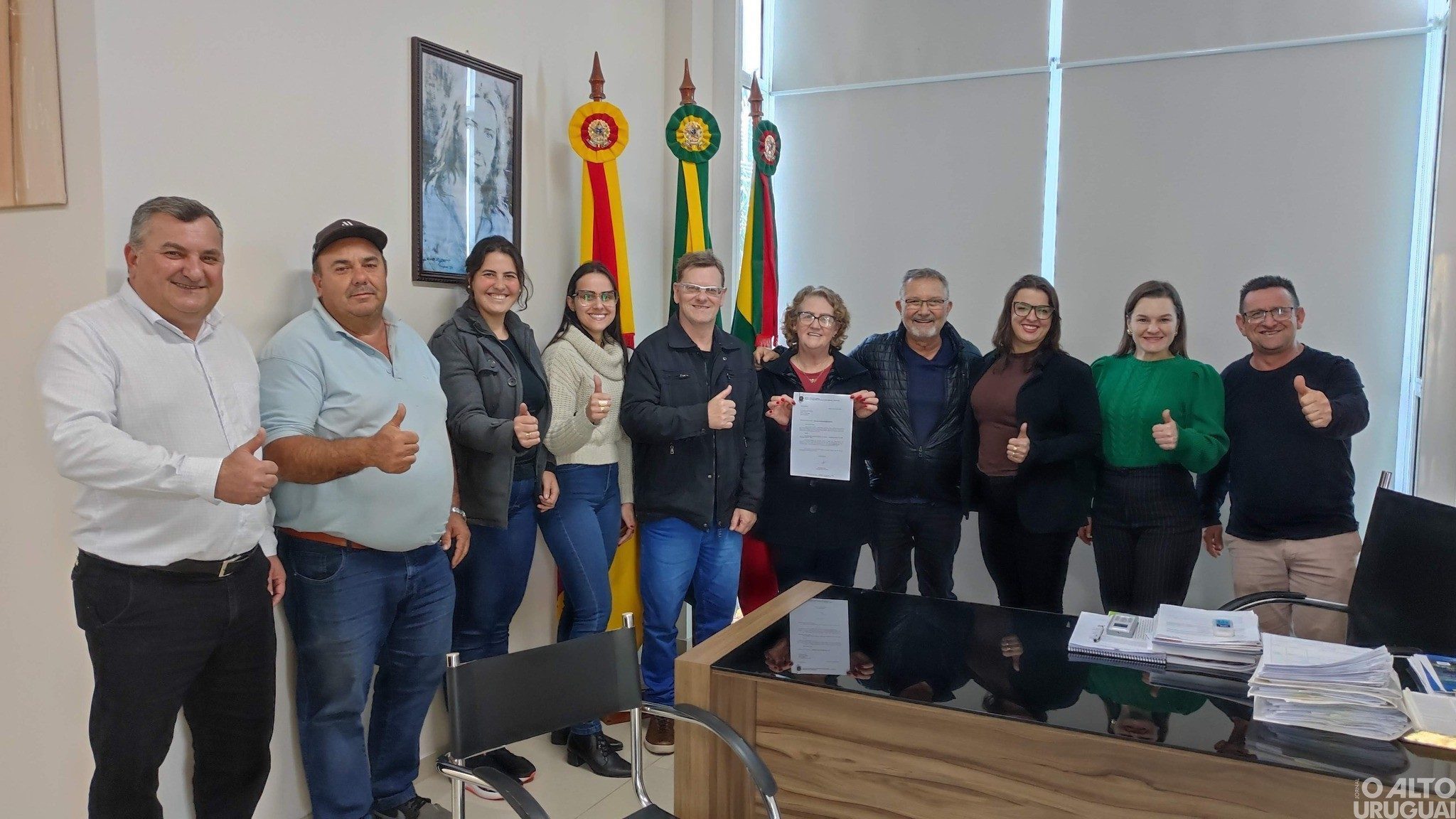 Deputado Luiz Carlos Busato entrega emenda de R$ 250 mil para Rodeio Bonito