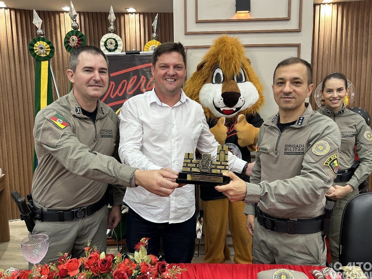 37º BPM recebe troféu Fortaleza do Poder Executivo de Seberi