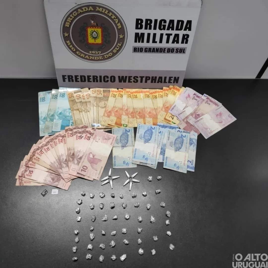 Brigada Militar apreende casal menor de idade por tráfico de drogas em FW