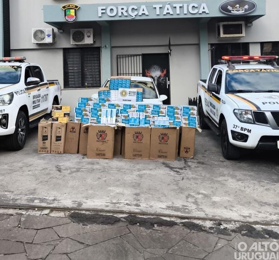 Apreendidos quase 10 mil maços de cigarros estrangeiros em Palmitinho