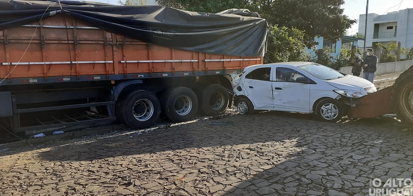 Acidente com quatro veículos causa danos materiais em Seberi