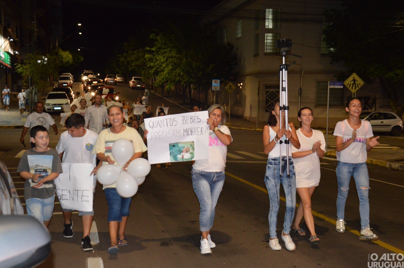 AUNP-RS realiza protesto pacífico em FW