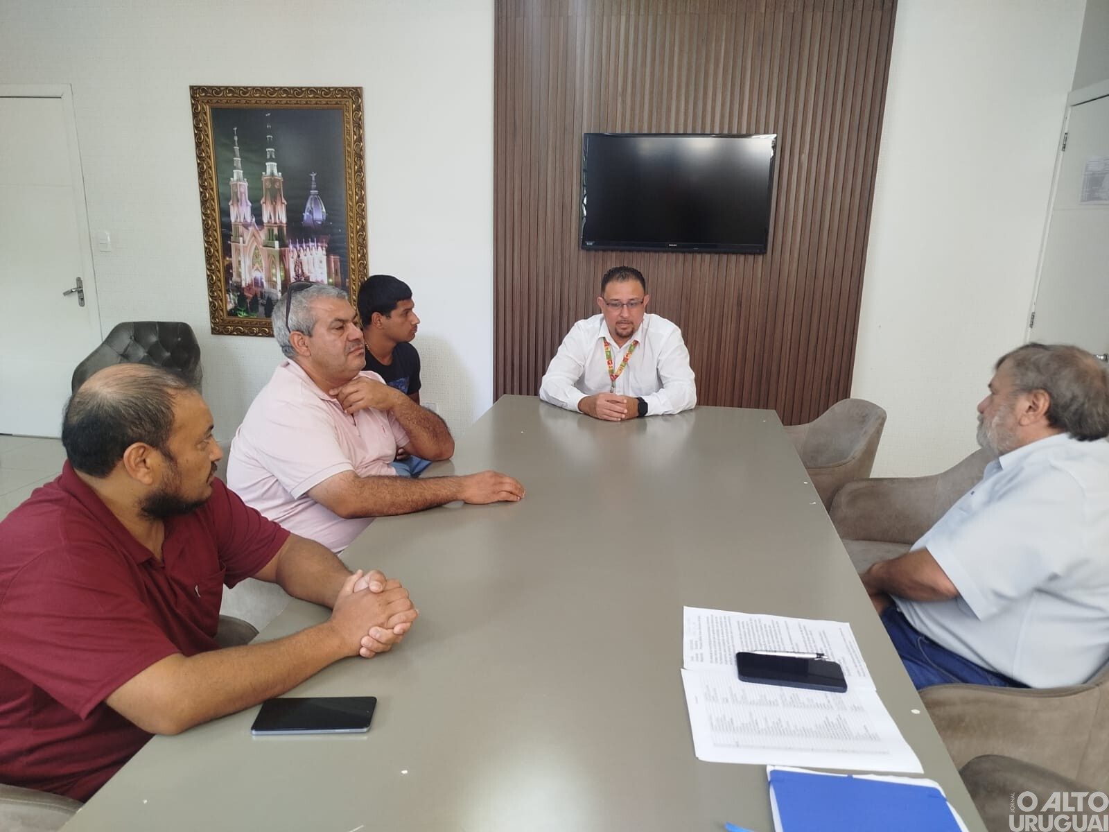 Prefeito de FW recebe visita do Diretor Adjunto da Secretaria de Justiça, Cidadania e Direitos Humanos