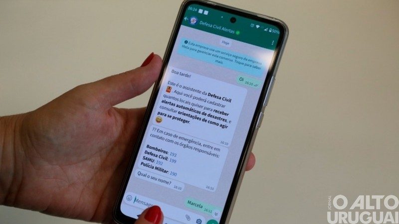 Defesa Civil lança canal no WhatsApp para aumentar eficiência na comunicação