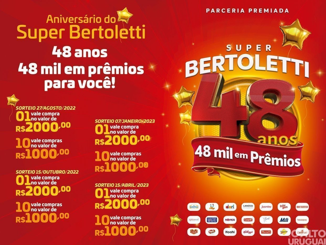 Super Bertoletti celebra 48 anos com campanha especial
