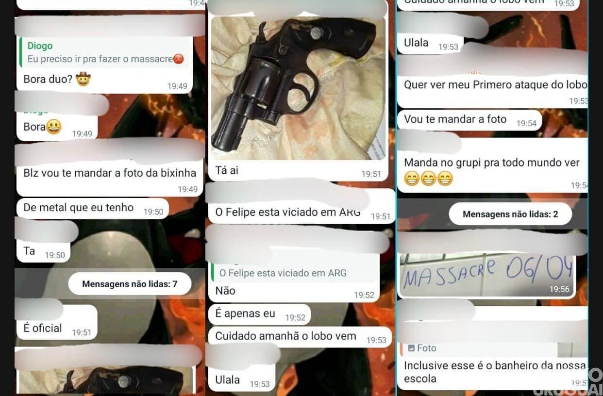 Prints de suposto ataque a escola de Palmeira das Missões assusta moradores
