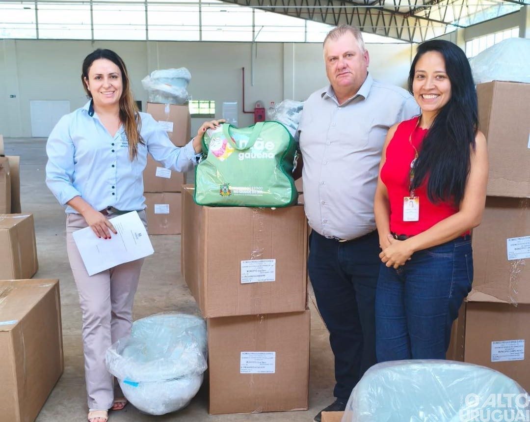 Erval Seco recebe kits para gestantes do Programa Mãe Gaúcha
