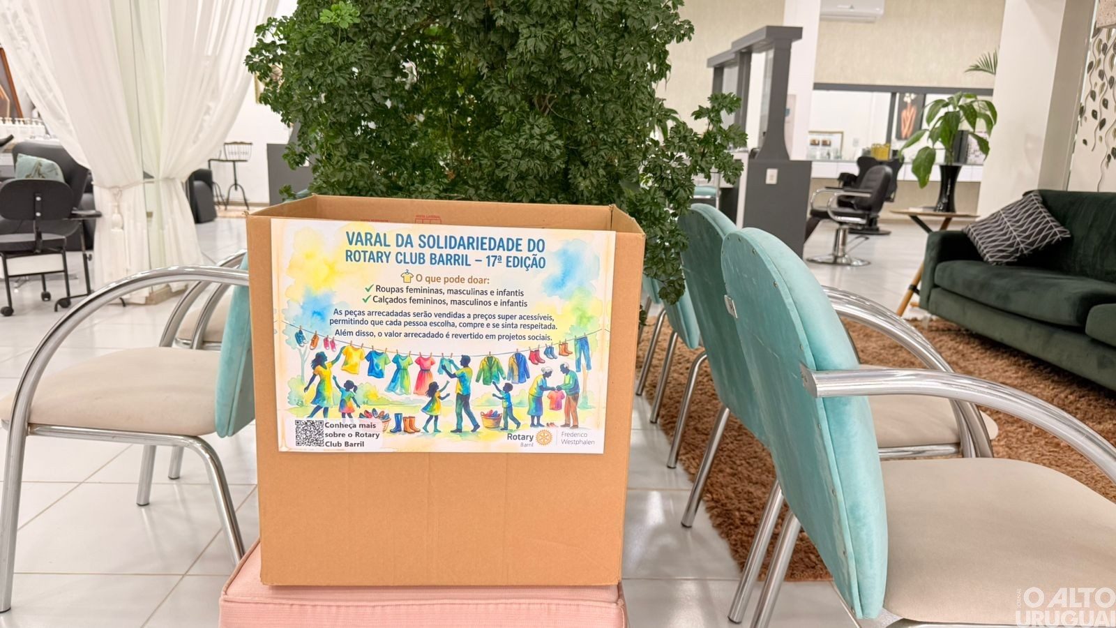 Rotary Barril mobiliza doações para a 17ª edição do Varal da Solidariedade em FW