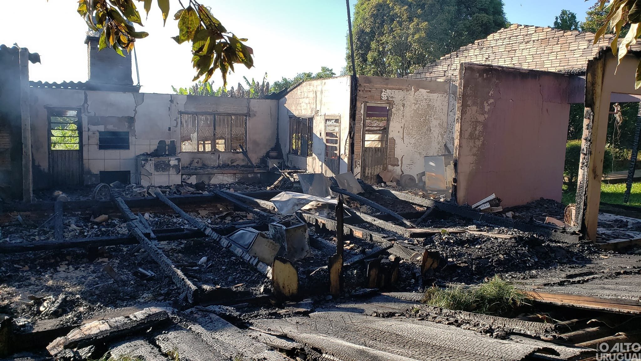 Incêndio no interior de Seberi deixa uma vítima
