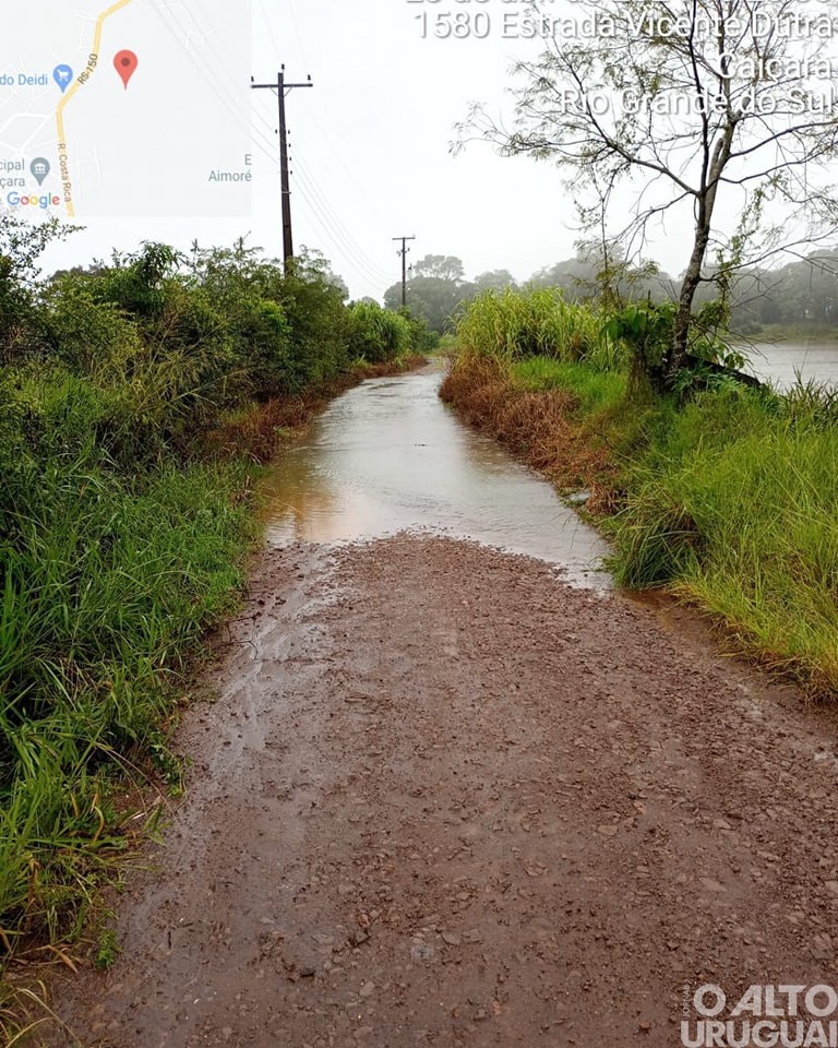 Chuva de mais de 100 milímetros provoca danos em Caiçara