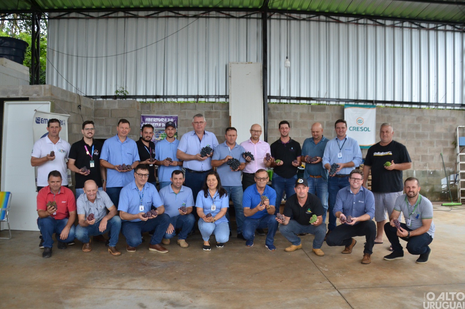 Ato simbólico marca a abertura oficial da colheita da uva em Ametista do Sul