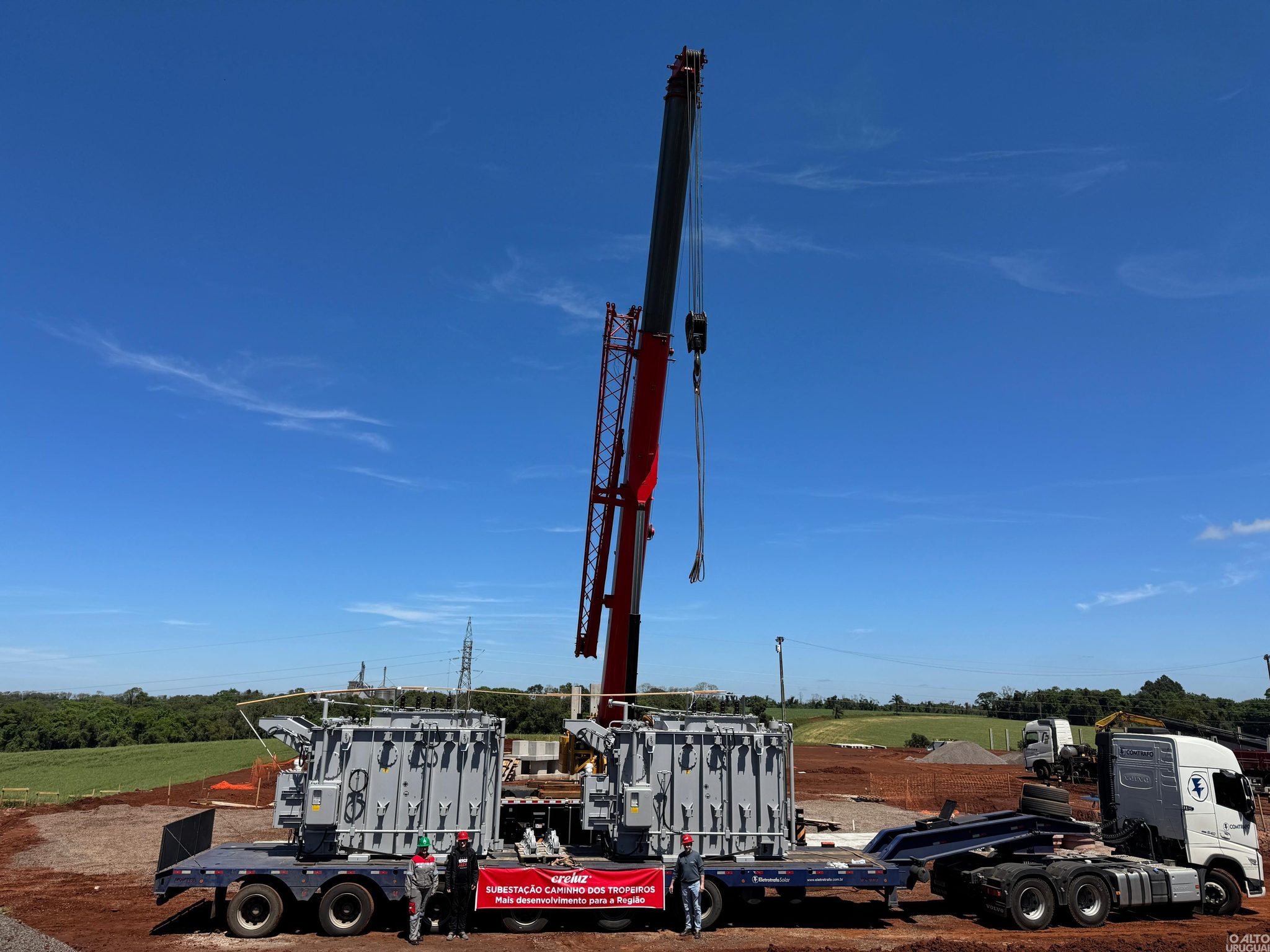 Creluz avança na construção da Subestação Caminho dos Tropeiros