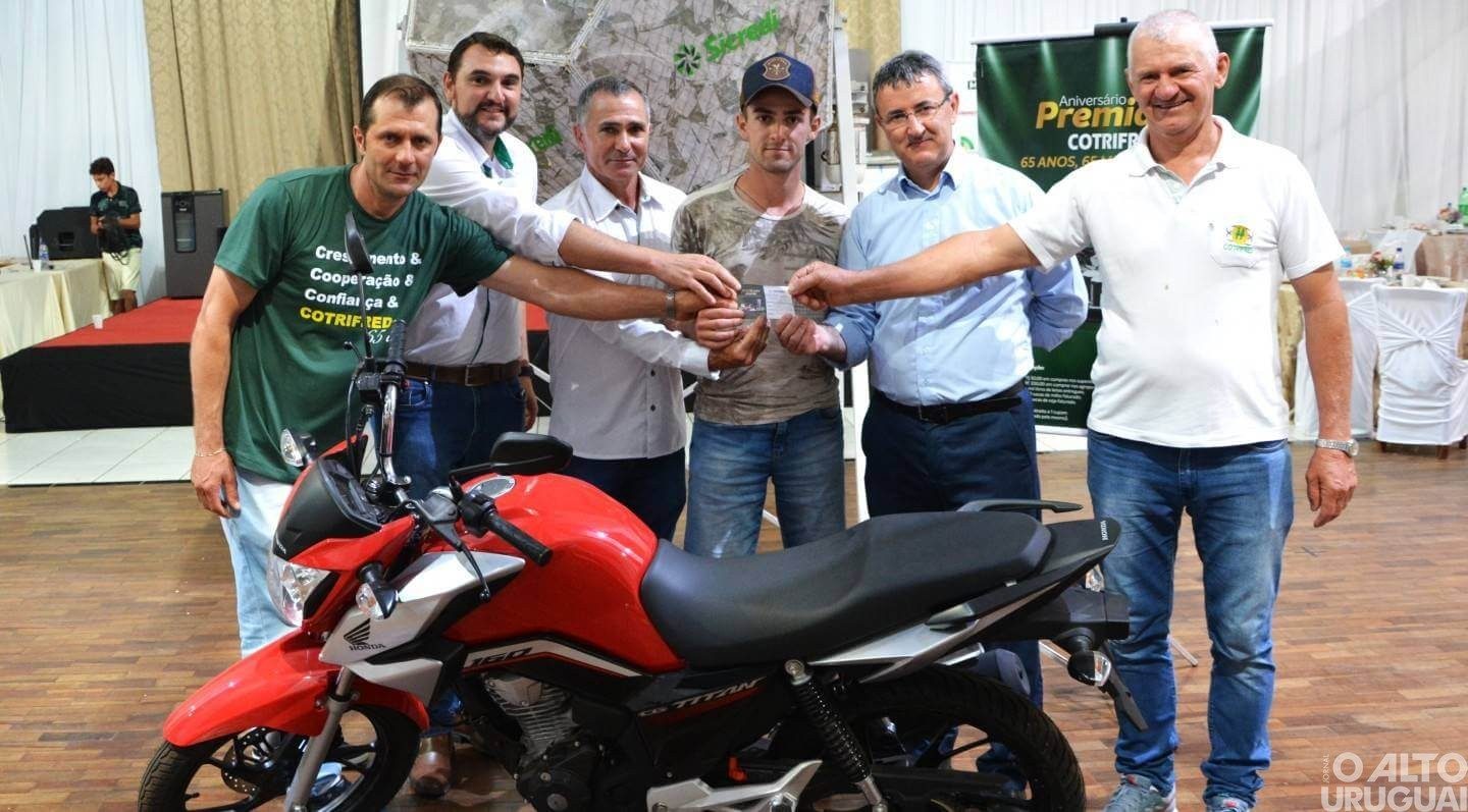 Frederiquense é o ganhador da moto zero-km da Cotrifred