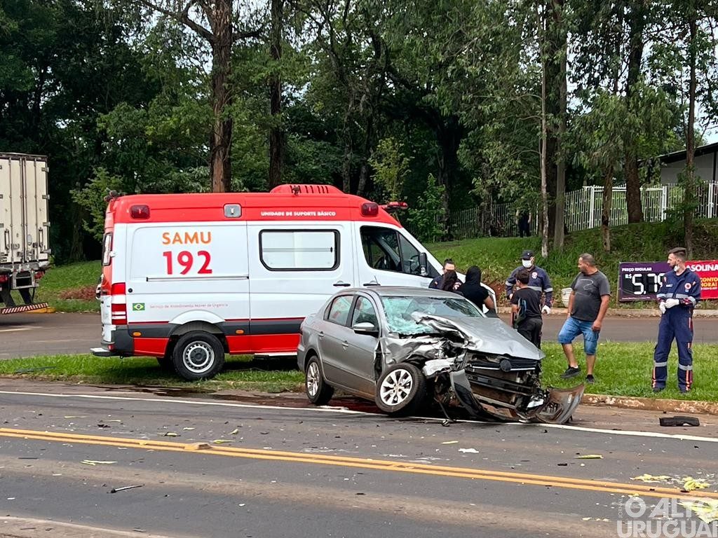 Acidente no trevo do Serrano deixa uma pessoa ferida