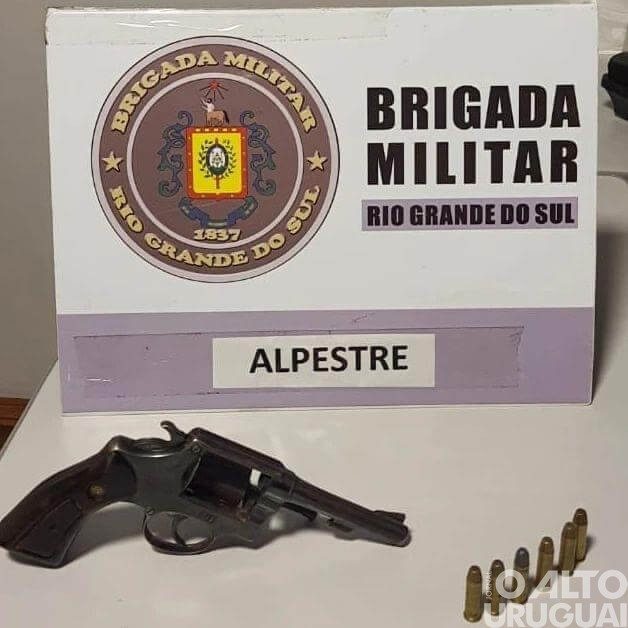 Arma de fogo é apreendida pela BM em Alpestre
