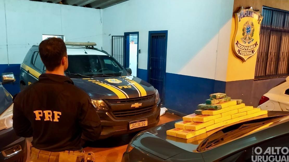 PRF prende traficante paraguaio com mais de 30 quilos de cocaína em Seberi