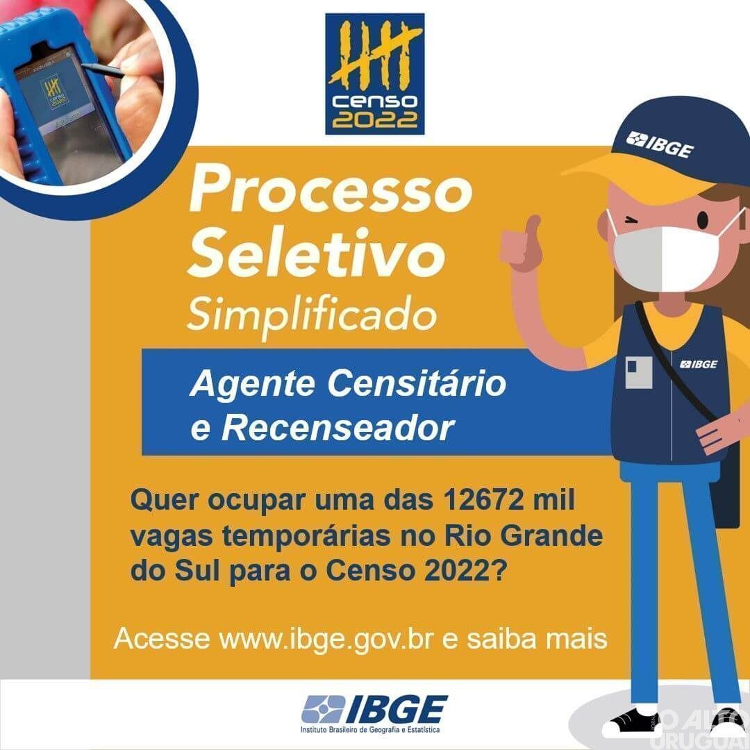 Processo seletivo simplificado do IBGE é prorrogado