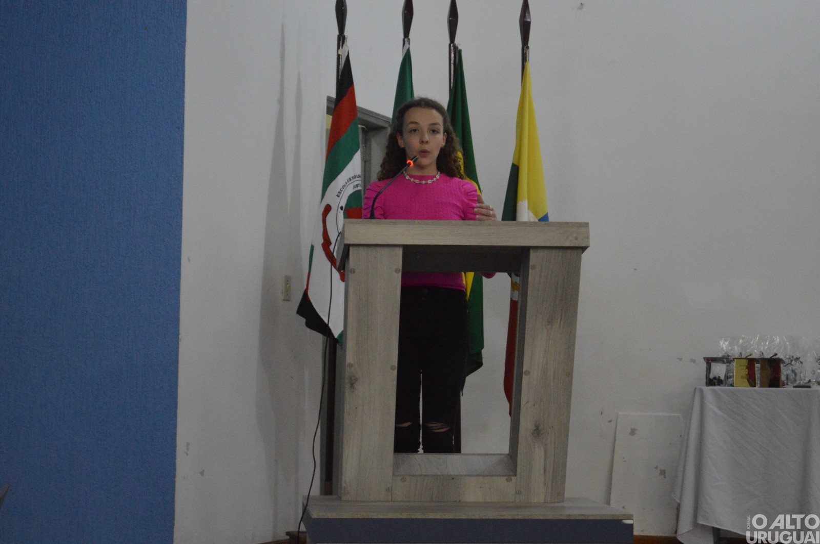 Estudantes de Rodeio Bonito participam da final do Concurso de Oratória nas Escolas