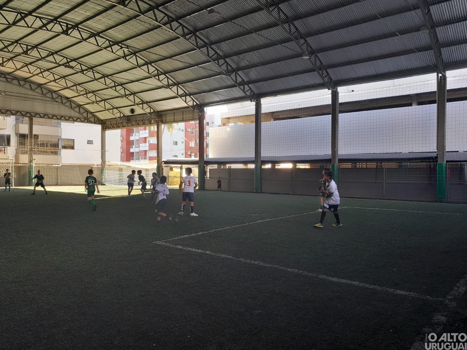 Escolinha de futsal de Vicente Dutra participa de atividade em Frederico Westphalen