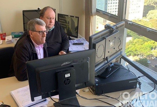 Secretário estadual Gilmar Sossella realiza audiência virtual como o MPT