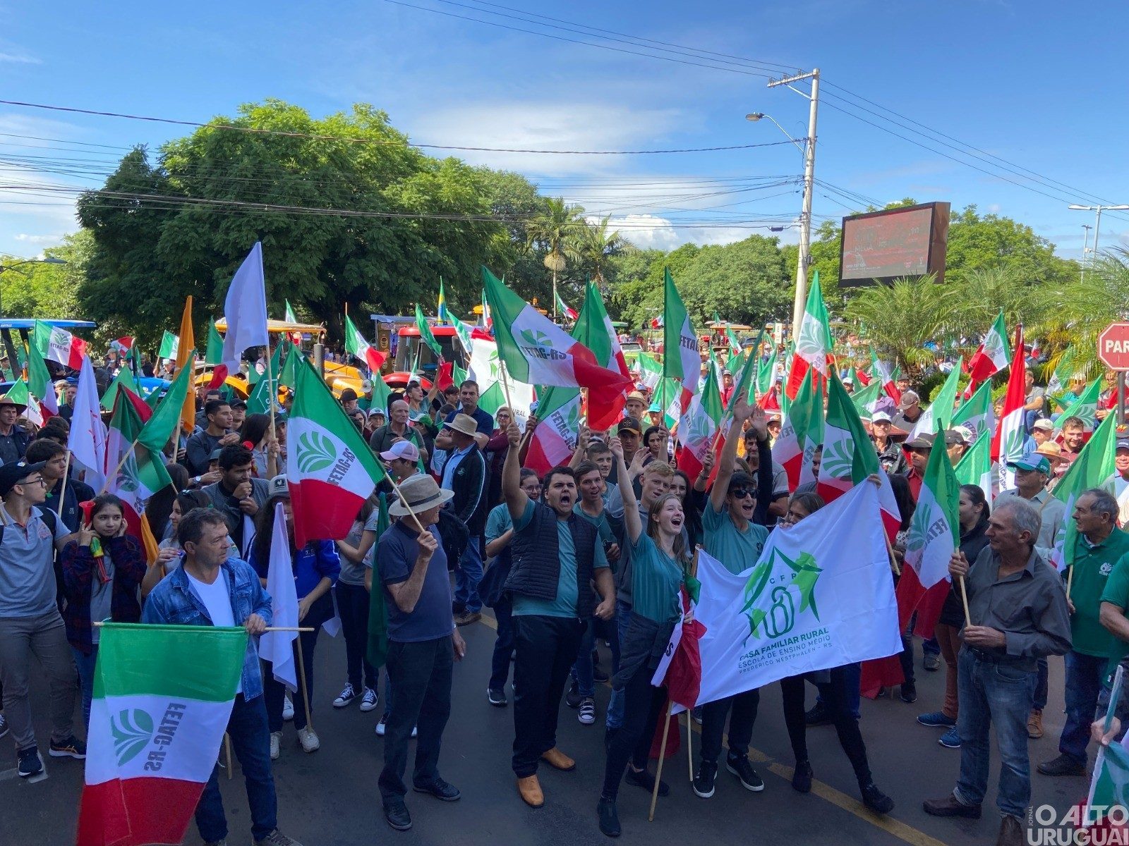 Trabalhadores rurais realizam manifestação em FW