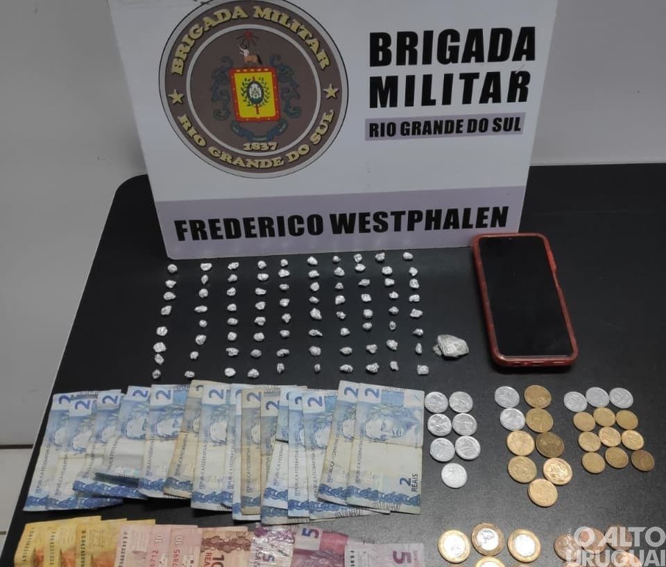 BM prende mulher por tráfico de drogas em Frederico Westphalen