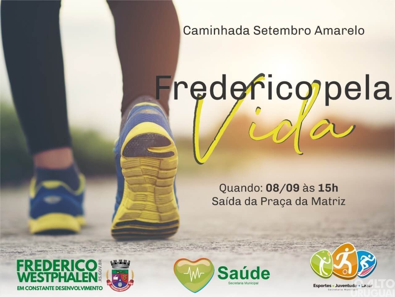 Caminhada “Frederico pela vida” será realizada em FW nesta quinta-feira