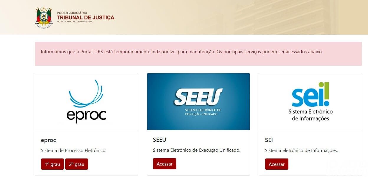Ataque hacker ao site do TJ-RS também afeta Comarca de FW