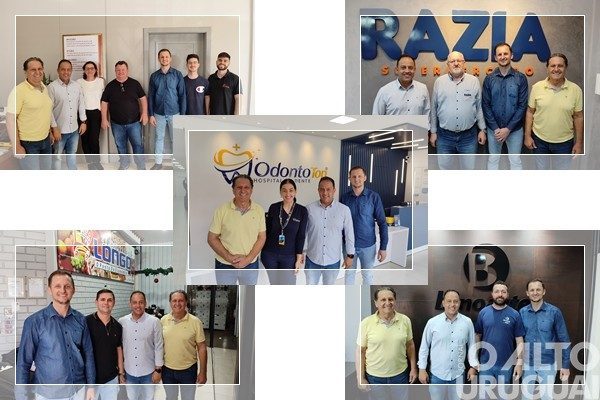 Mesa-diretora do Legislativo de FW visita finalistas do Prêmio Empresário do Ano 2022